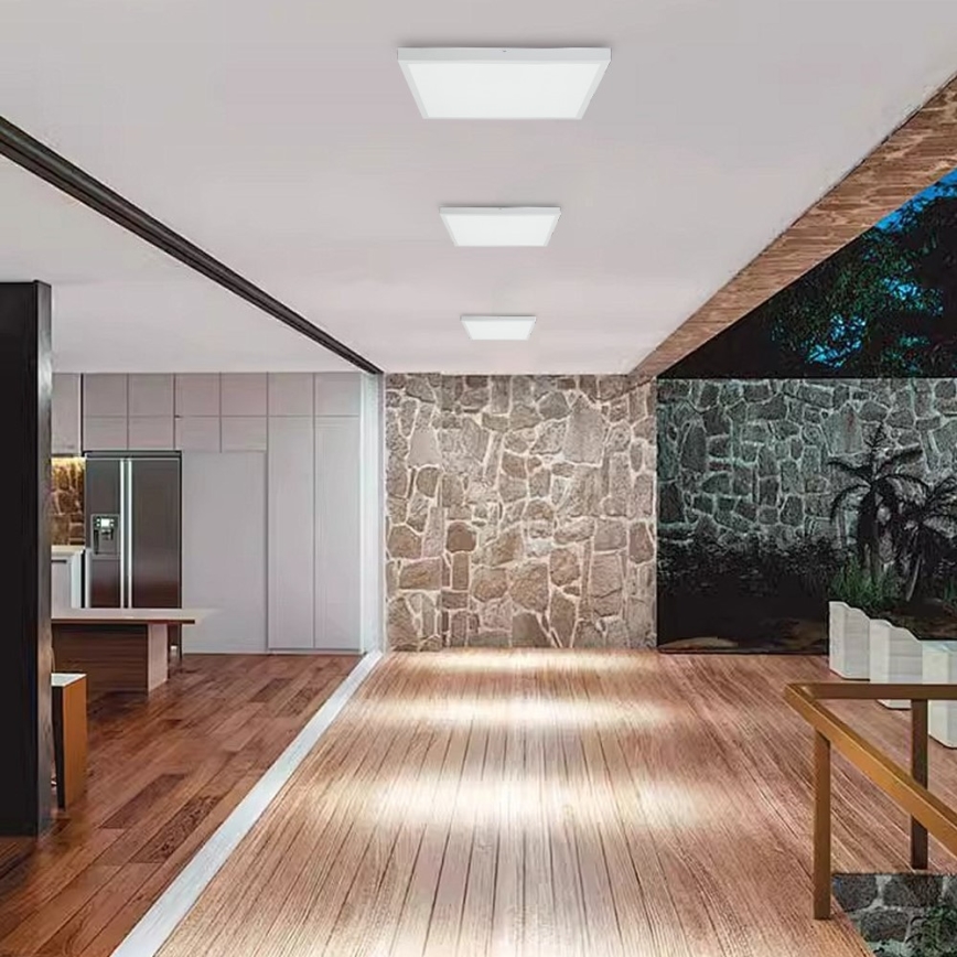 Immax NEO 07277L - LED Dimbare badkamer plafondverlichting NEO LITE FRAME LED/50W/230V IP44 Wi-Fi Tuya +remote bediening wit