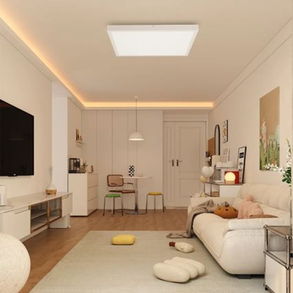 Immax NEO 07277L - LED Dimbare badkamer plafondverlichting NEO LITE FRAME LED/50W/230V IP44 Wi-Fi Tuya +remote bediening wit