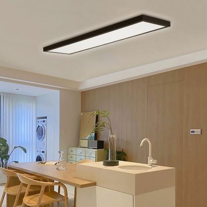 Immax NEO 07278L - LED Dimbare badkamer plafondverlichting NEO LITE FRAME LED/50W/230V IP44 Wi-Fi Tuya + afstandsbediening zwart