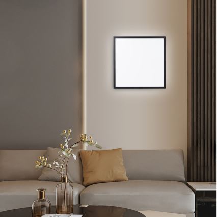 Immax NEO 07279L - LED Dimbare badkamer plafondverlichting NEO LITE FRAME LED/50W/230V IP44 Wi-Fi Tuya + afstandsbediening zwart
