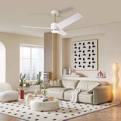 Immax NEO 07281L - LED+CCT Dimbare plafondventilator BEAUTY LED/18W/230V 3000/4000/6000K Wi-Fi Tuya + afstandsbediening