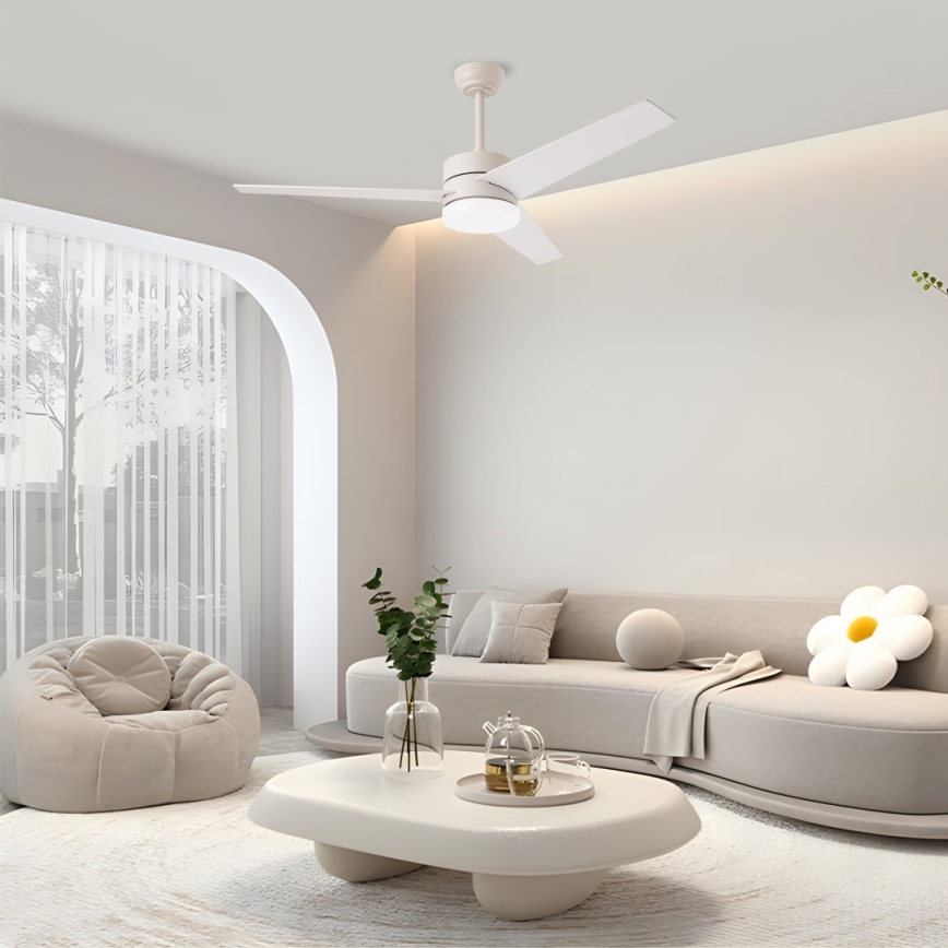 Immax NEO 07284L - LED+CCT dimbare plafondventilator VARIABLE LED/24W/230V 3000/4000/6000K Wi-Fi Tuya Ø 132 cm inclusief afstandsbediening