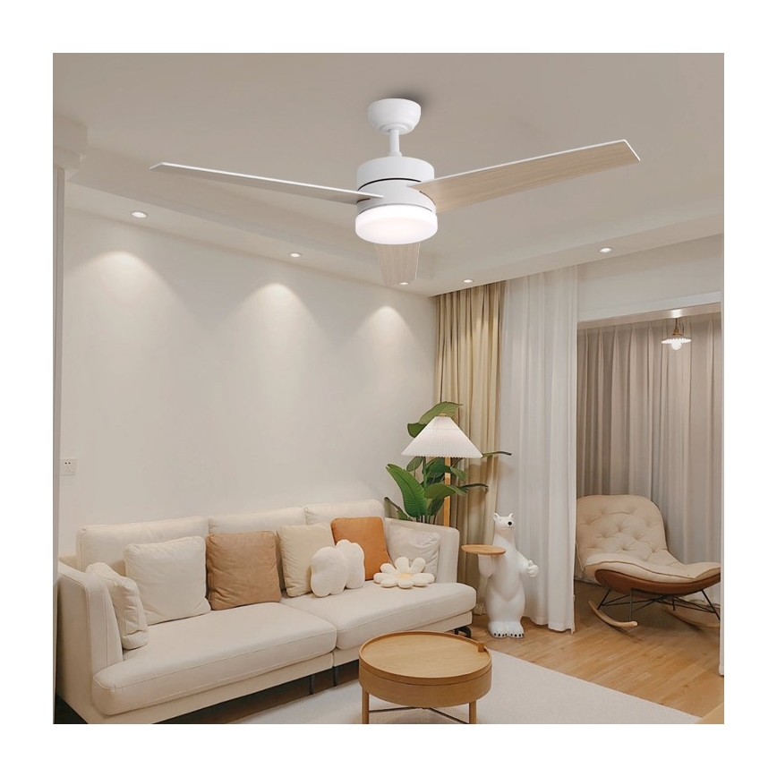 Immax NEO 07284L - LED+CCT dimbare plafondventilator VARIABLE LED/24W/230V 3000/4000/6000K Wi-Fi Tuya Ø 132 cm inclusief afstandsbediening