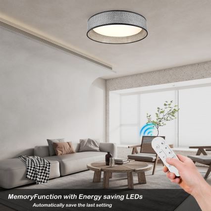 Immax NEO 07287L - LED+CCT Dimbare plafondlamp LONA LED/36W/230V 3000-6000K Wi-Fi Tuya Ø 45,5 cm + afstandsbediening
