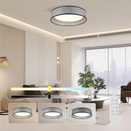 Immax NEO 07287L - LED+CCT Dimbare plafondlamp LONA LED/36W/230V 3000-6000K Wi-Fi Tuya Ø 45,5 cm + afstandsbediening