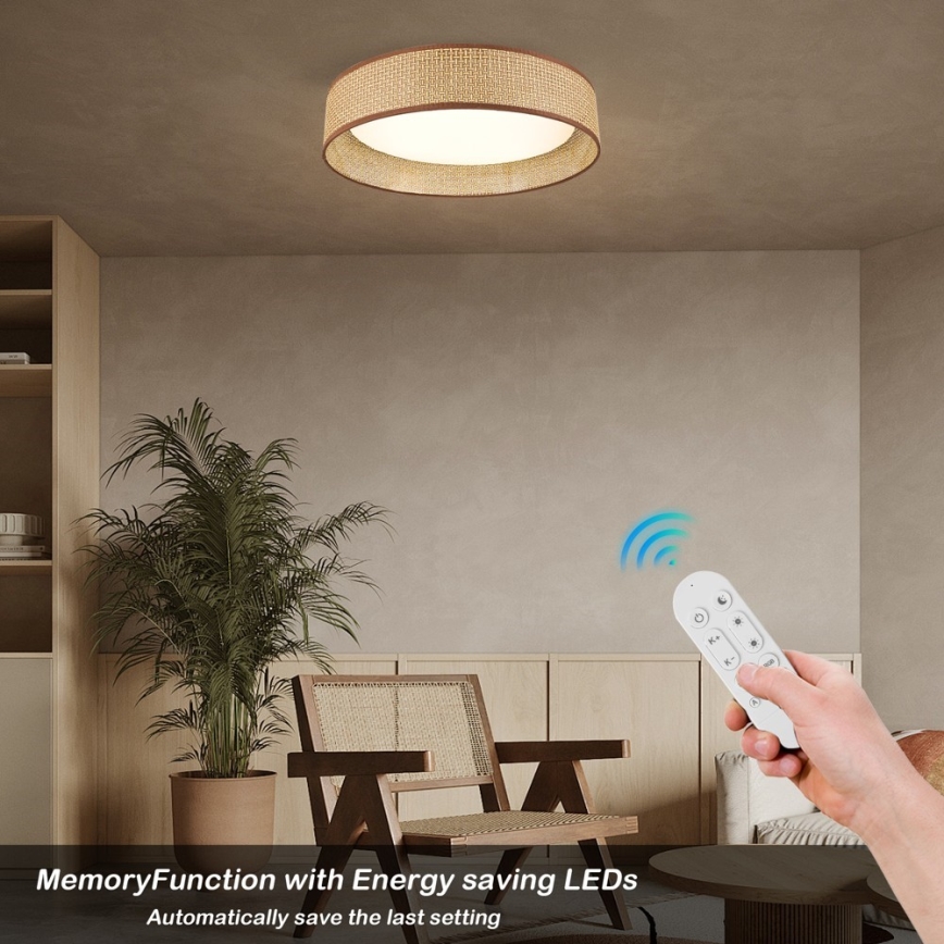 Immax NEO 07288L - LED+CCT Dimbare plafondlamp LONA LED/36W/230V 3000-6000K Wi-Fi Tuya Ø 45,5 cm + afstandsbediening