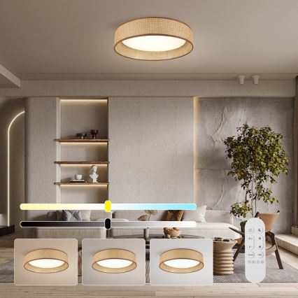 Immax NEO 07288L - LED+CCT Dimbare plafondlamp LONA LED/36W/230V 3000-6000K Wi-Fi Tuya Ø 45,5 cm + afstandsbediening