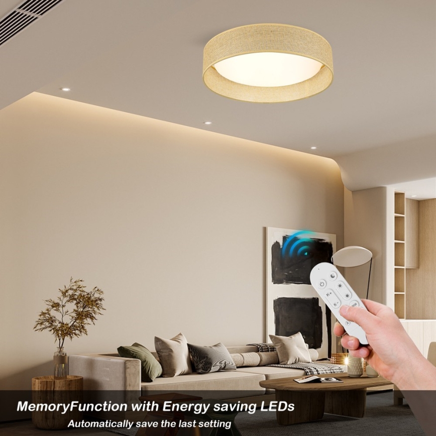 Immax NEO 07289L - LED+CCT Dimbare plafondlamp LONA LED/36W/230V 3000-6000K Wi-Fi Tuya Ø 45,5 cm + afstandsbediening