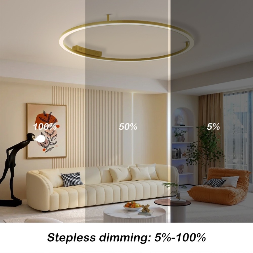 Immax NEO 07290-120G - LED+CCT Dimbare plafondlamp FINO LED/55W/230V 2700–6500K Tuya Ø 120 cm + afstandsbediening