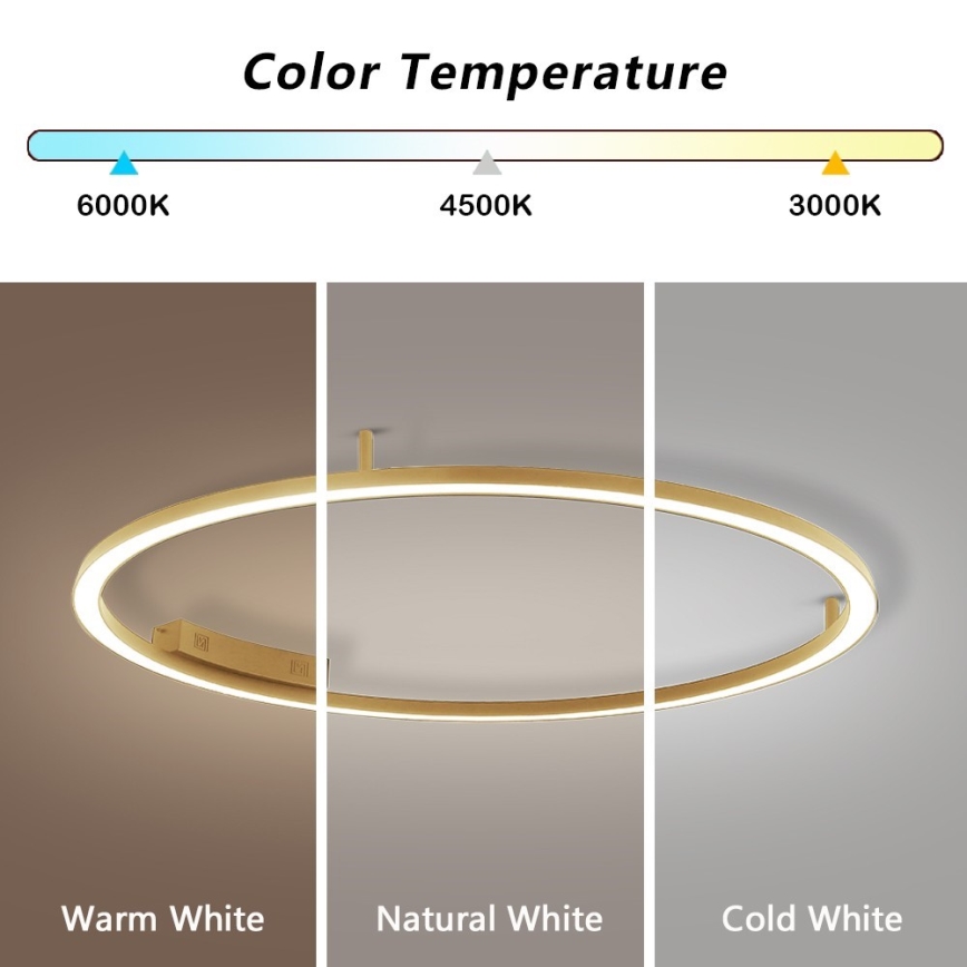 Immax NEO 07290-120G - LED+CCT Dimbare plafondlamp FINO LED/55W/230V 2700–6500K Tuya Ø 120 cm + afstandsbediening