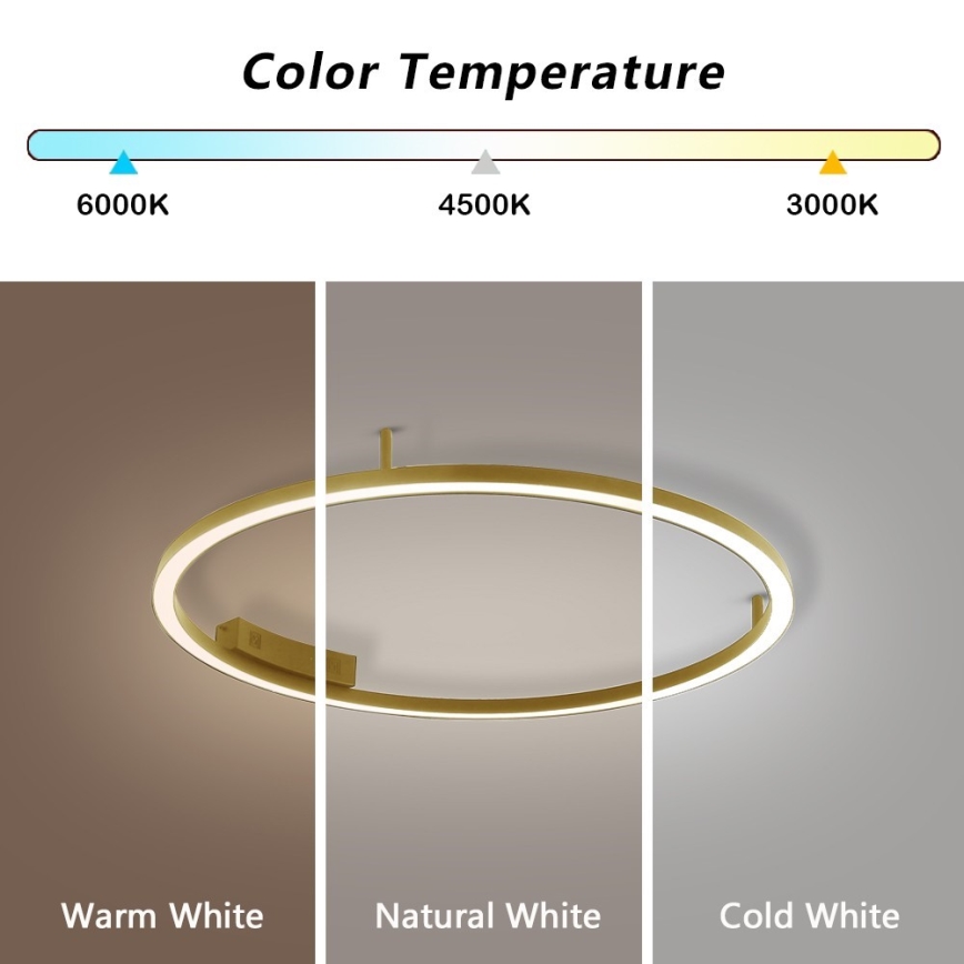 Immax NEO 07291-80G - LED+CCT dimbare plafondlamp FINO LED/55W/230V 2700-6500K Tuya Ø 80 cm + afstandsbediening