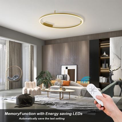 Immax NEO 07291-80G - LED+CCT dimbare plafondlamp FINO LED/55W/230V 2700-6500K Tuya Ø 80 cm + afstandsbediening