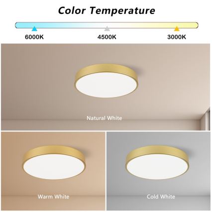 Immax NEO 07292L - LED+CCT Dimbare plafondlamp SEMPLICI LED/36W/230V 2700-6500K Ø 40 cm + afstandsbediening