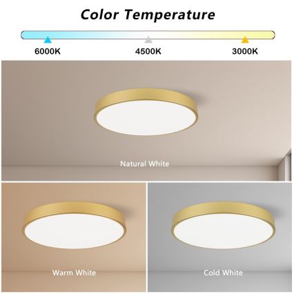 Immax NEO 07293L - LED+CCT Dimbare plafondlamp SEMPLICI LED/60W/230V 2700-6500K Ø 60 cm + afstandsbediening