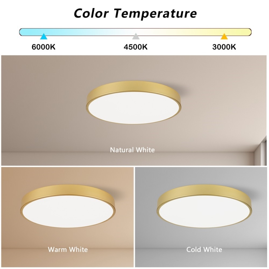 Immax NEO 07293L - LED+CCT Dimbare plafondlamp SEMPLICI LED/60W/230V 2700-6500K Ø 60 cm + afstandsbediening