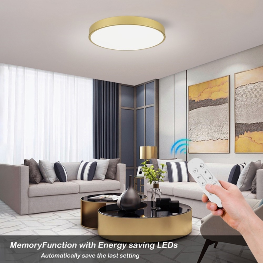Immax NEO 07293L - LED+CCT Dimbare plafondlamp SEMPLICI LED/60W/230V 2700-6500K Ø 60 cm + afstandsbediening
