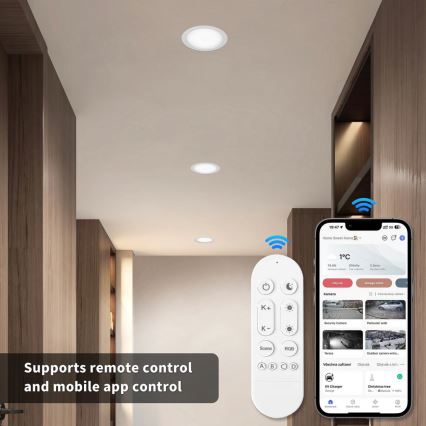 Immax NEO 07294L - LED Dimbare inbouwspot DOWN LED/36W/230V Wi-Fi Ø 23 cm wit