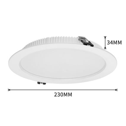 Immax NEO 07294L - LED Dimbare inbouwspot DOWN LED/36W/230V Wi-Fi Ø 23 cm wit