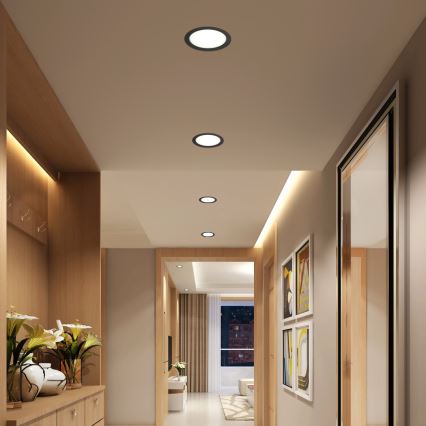 Immax NEO 07294L - Dimbare inbouw-downlight LED/36W/230V Wi-Fi Tuya Ø 23 cm, zwart