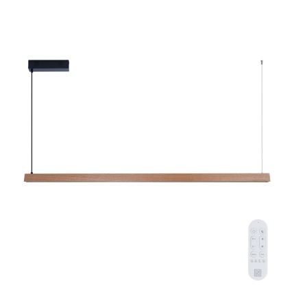 Immax NEO 07304L - dimbare LED-hanglamp met kabel MADEIRA LED/33W/230V Wi-Fi Tuya 152 cm eik + afstandsbediening