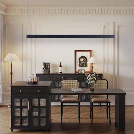 Immax NEO 07307L - Dimbare LED-hanglamp aan kabel MADEIRA LED/33W/230V Wi-Fi Tuya 152 cm zwart + afstandsbediening