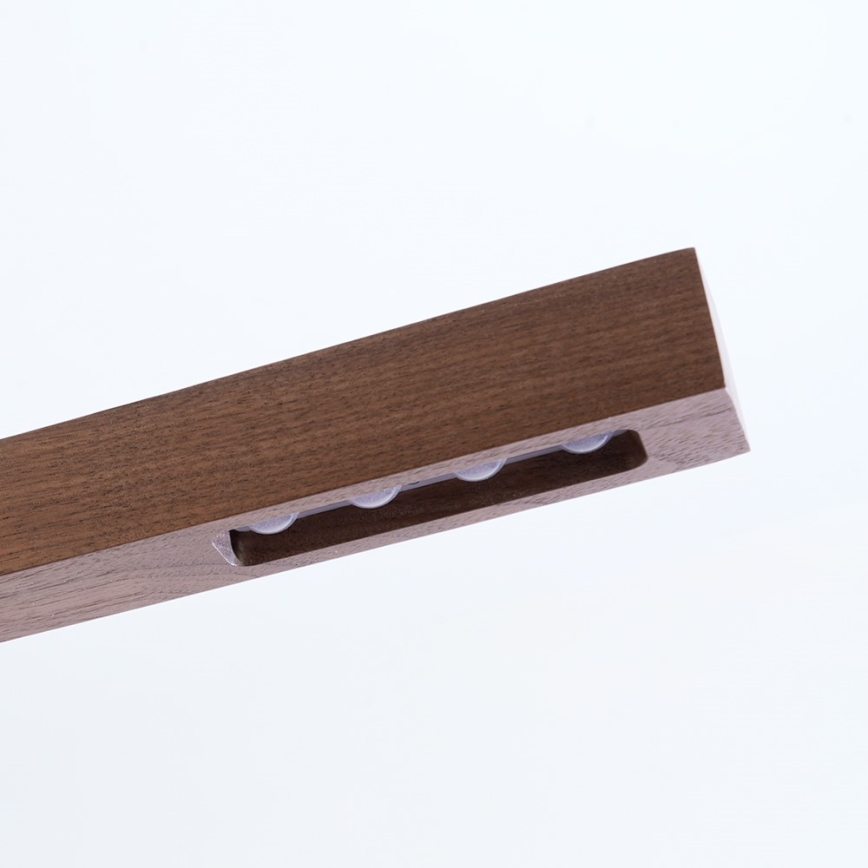 Immax NEO 07309L - MADEIRA dimbare LED-pendellamp aan kabel met sensor, LED/37W/230V, 157 cm, walnoot