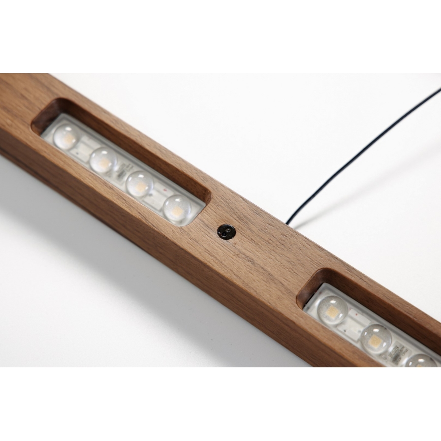 Immax NEO 07309L - MADEIRA dimbare LED-pendellamp aan kabel met sensor, LED/37W/230V, 157 cm, walnoot