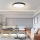 Immax NEO 07313L - LED-dimbare plafondlamp SEMPLICI LED/96W/230V Ø 80 cm Wi-Fi Tuya zwart + afstandsbediening
