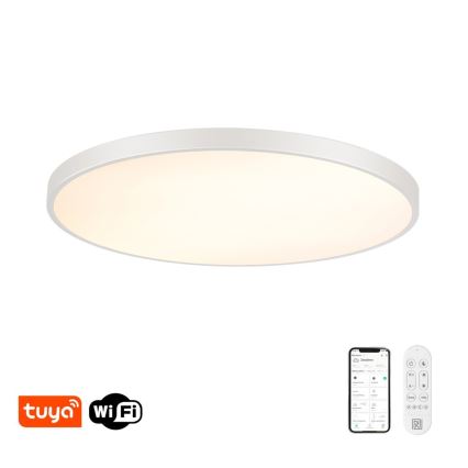 Immax NEO 07316L - Dimbare LED-plafondlamp SEMPLICI LED/128W/230V Ø 100 cm Wi-Fi Tuya wit + afstandsbediening