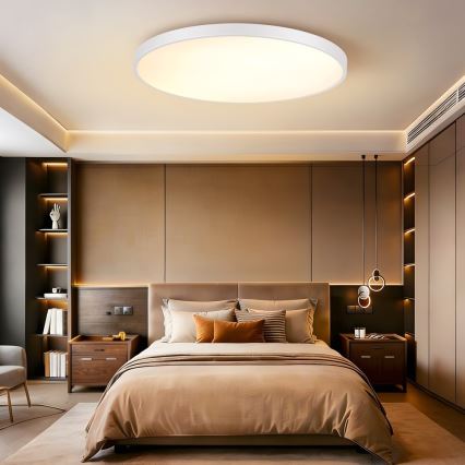 Immax NEO 07316L - Dimbare LED-plafondlamp SEMPLICI LED/128W/230V Ø 100 cm Wi-Fi Tuya wit + afstandsbediening