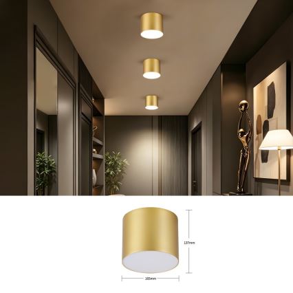 Immax NEO 07318L - Dimbare LED-plafondlamp RONDATE LED/32W/230V Ø 16,5 cm Wi-Fi Tuya goud