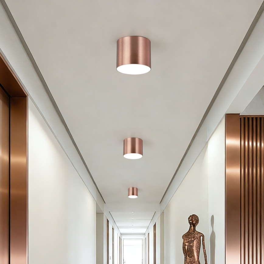Immax NEO 07319L - Dimbare LED-plafondlamp RONDATE LED/18W/230V Ø 11,5 cm Wi-Fi Tuya roségoud