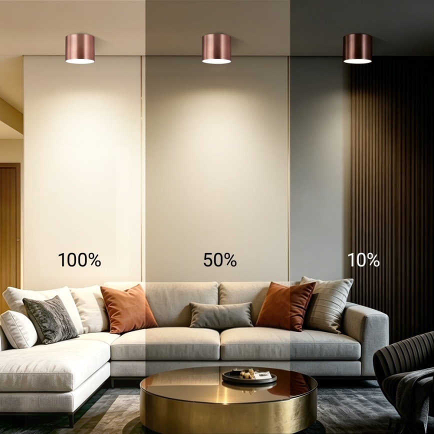 Immax NEO 07320L - Dimbare LED-plafondlamp RONDATE LED/32W/230V Ø 16,5 cm Wi-Fi Tuya roségoud