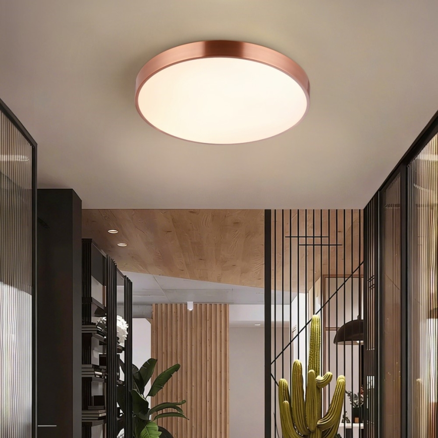 Immax NEO 07321L - dimbare LED-plafondlamp NEO LITE SEMPLICI LED/36W/230V Ø 40 cm Tuya roségoud + afstandsbediening
