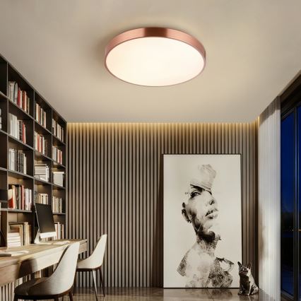 Immax NEO 07321L - dimbare LED-plafondlamp NEO LITE SEMPLICI LED/36W/230V Ø 40 cm Tuya roségoud + afstandsbediening