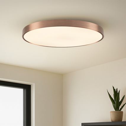 Immax NEO 07323L - dimbare LED-plafondlamp SEMPLICI LED/96W/230V Ø 80 cm Wi-Fi Tuya roségoud + afstandsbediening