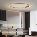 Immax NEO 07325-120C - Dimbare LED-plafondlamp FINO LED/72W/230V 120 cm Tuya roségoud + afstandsbediening