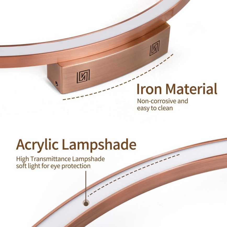 Immax NEO 07325-120C - Dimbare LED-plafondlamp FINO LED/72W/230V 120 cm Tuya roségoud + afstandsbediening