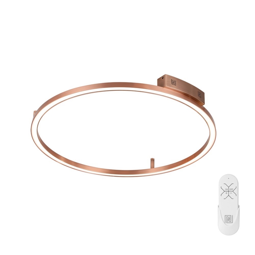 Immax NEO 07326-80C - LED dimbare plafondlamp FINO LED/55W/230V 80 cm Tuya roségoud + afstandsbediening