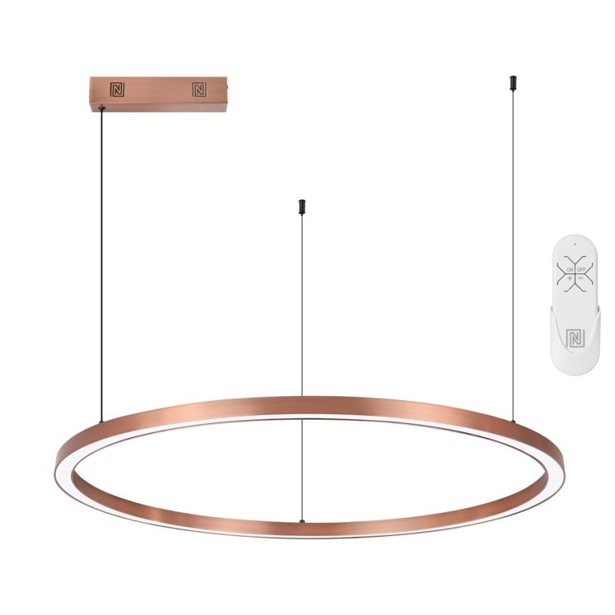 Immax NEO 07327L - Dimbare LED-hanglamp aan kabel FINO LED/55W/230V 80 cm Tuya roségoud + afstandsbediening