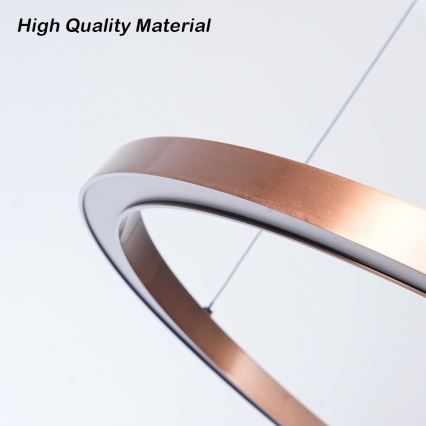 Immax NEO 07327L - Dimbare LED-hanglamp aan kabel FINO LED/55W/230V 80 cm Tuya roségoud + afstandsbediening