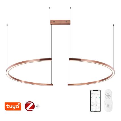 Immax NEO 07328L - LED dimbare hanglamp aan kabel FINO LED/72W/230V 120 cm Tuya roségoud + afstandsbediening