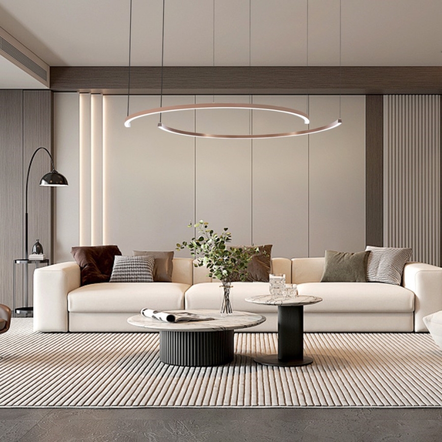 Immax NEO 07328L - LED dimbare hanglamp aan kabel FINO LED/72W/230V 120 cm Tuya roségoud + afstandsbediening