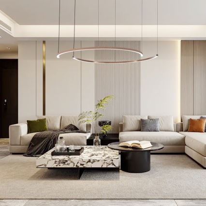 Immax NEO 07328L - LED dimbare hanglamp aan kabel FINO LED/72W/230V 120 cm Tuya roségoud + afstandsbediening