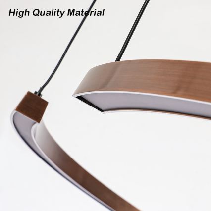 Immax NEO 07328L - LED dimbare hanglamp aan kabel FINO LED/72W/230V 120 cm Tuya roségoud + afstandsbediening