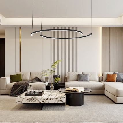 Immax NEO 07329L - LED dimbare pendellamp met kabel FINO LED/72W/230V 120 cm Tuya zwart + afstandsbediening