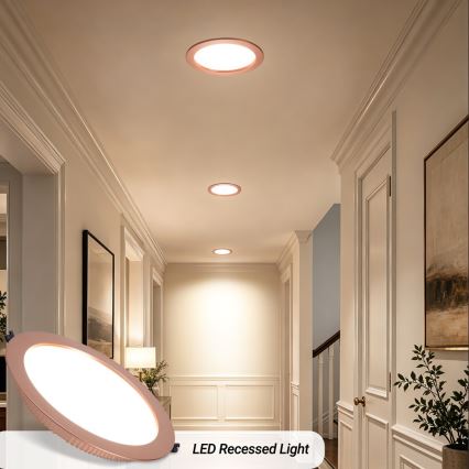 Immax NEO 07331L - LED dimbare inbouwspot DOWN LED/36W/230V Wi-Fi Tuya Ø 23 cm roségoud