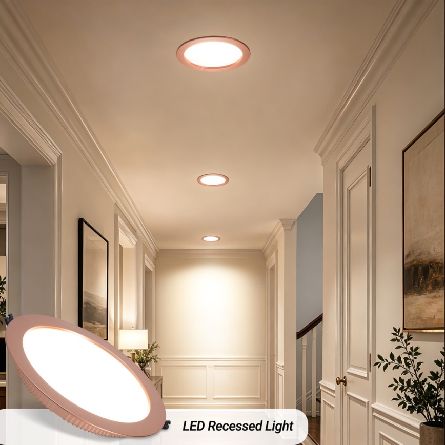 Immax NEO 07331L - LED dimbare inbouwspot DOWN LED/36W/230V Wi-Fi Tuya Ø 23 cm roségoud