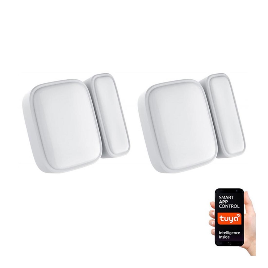 Immax NEO 07511L - SET 2x Magnetische raam- en deursensor SMART 1xCR2032  Zigbee Tuya