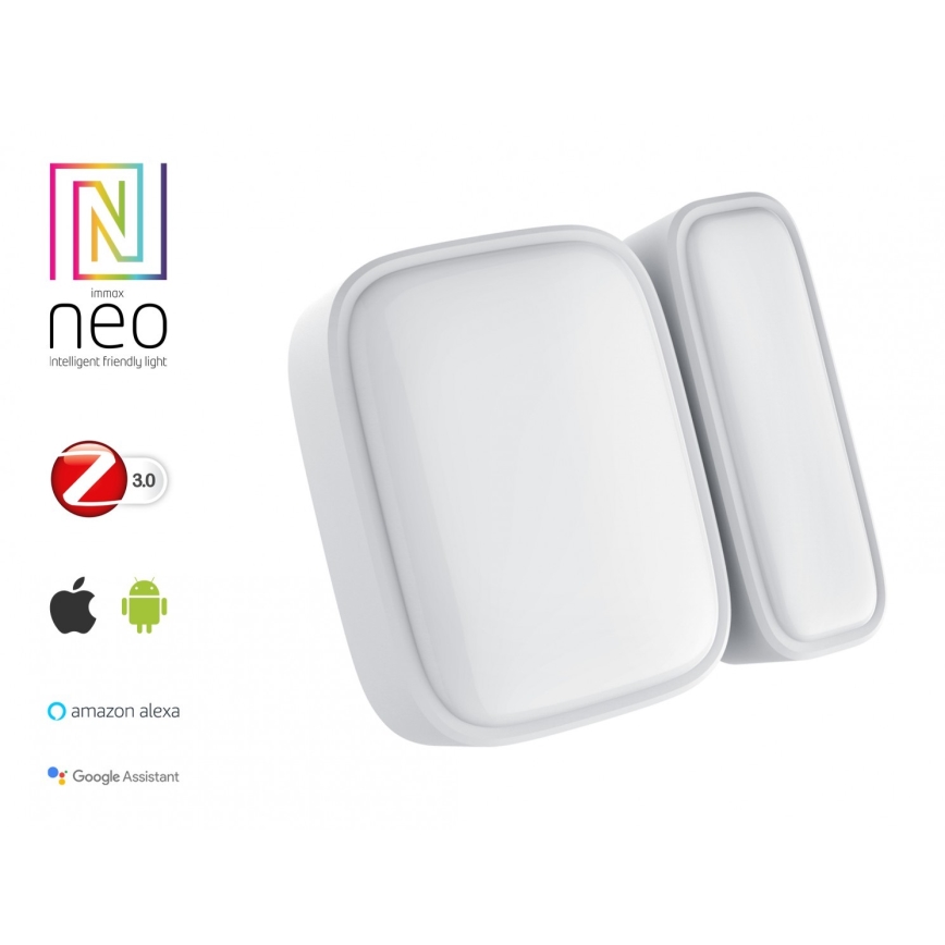 Immax NEO 07511L - SET 2x Magnetische raam- en deursensor SMART 1xCR2032  Zigbee Tuya